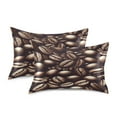 thumbnail image 2 of Satin Pillow Case Queen Silk Pillow Cover for Hair and Skin Envelope Closure Coffee Beans 20"x30", 2 of 9