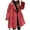 Hot Pink, variant on AOOCHASLIY 2023 Women Winter Coat Fashion Women Turn Down Collar Long Sleeve Casual Coat Cardigan Blouse
