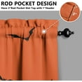 thumbnail image 5 of Halloween Kitchen Curtains and Valances Set of 3, Orange Pumpkin Ghost Bat Halloween Kitchen Decor,Horror Halloween Kitchen Curtains and Valances Short Curtain Set for Kitchen Bedroom Decor 36 Inch, 5 of 6