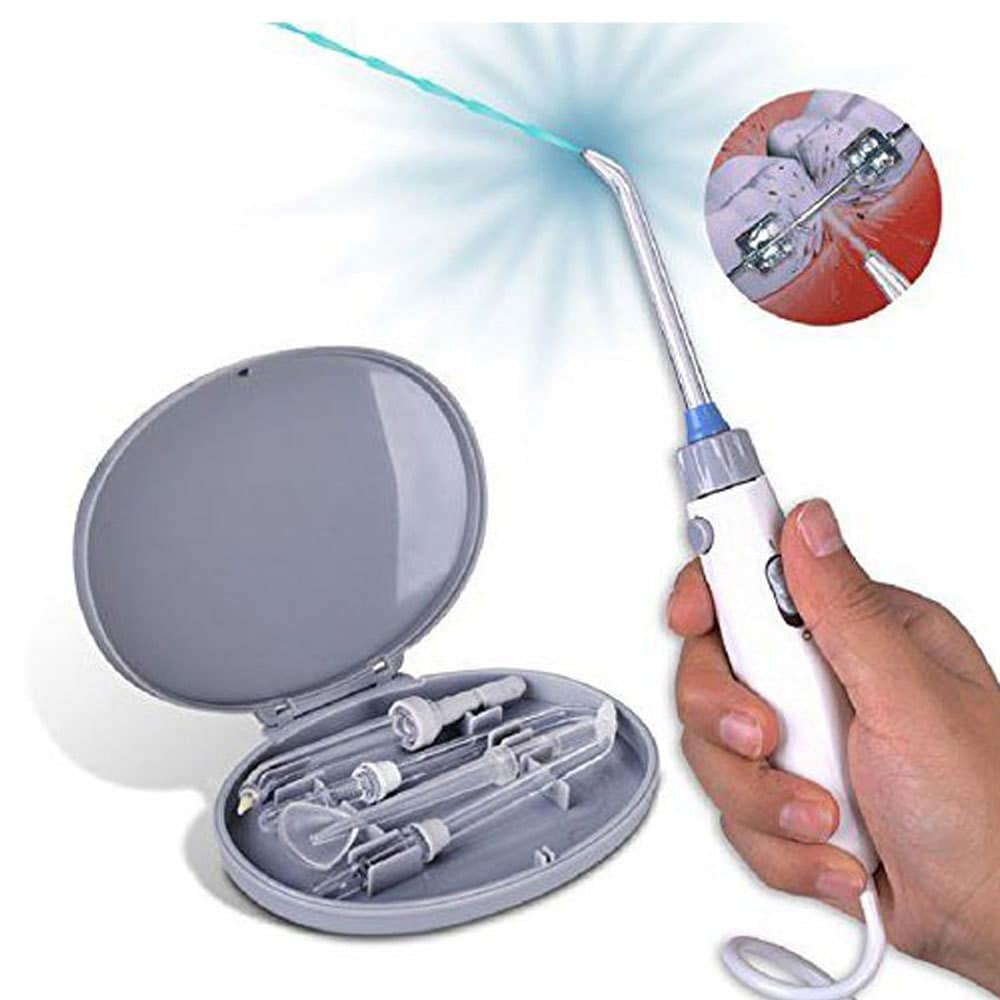 Pursonic Professional Counter Top Oral Irrigator Water Flosser with 3 Nozzles Plus a Bonus Tongue Scraper