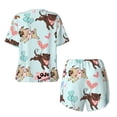 thumbnail image 5 of Lsque Cute Pug Dogs Women's Short-Sleeved Pajama Set - 2 Piece Soft and Lightweight Sleepwear Set-, 5 of 9
