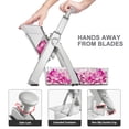 thumbnail image 5 of ONCE FOR ALL 5-in-1 Vegetable Slicer with Container - Adjustable Mandoline Chopper, Slicer, Dicer, Grater for Kitchen, Stainless Steel with 0.1-8mm Thickness & Dishwasher Safe Food Prep Tool, 5 of 11