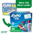 thumbnail image 3 of EXPO Dry Erase Markers, Chisel Tip, Assorted Colors, 36 Count, 3 of 8