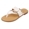 thumbnail image 1 of Sandalias de piso Exterior Piel vegana Color Blanco Para Mujer De RBBASICS, 1 of 3