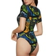 thumbnail image 3 of The Xecao Off-Road Vehicle Women's Crew Neck Body Suit, a short-sleeved bodysuit and basic swimsuit, both comfort and style for dating and daily life, 3 of 9