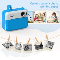 Instant Print Camera For Kids 12MP Digital Camera For Kids Aged 3-12 Ink Printing 1080P Video Camera With 32GB SD Card,Print Papers Blue