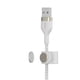 thumbnail image 5 of Cable de carga Belkin BoostCharge Pro Flex USB tipo A a Lightning de 3 m, blanco, 5 of 5