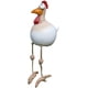 thumbnail image 1 of Figura de Gallina de Cerámica para Jardín - Figura de Cerámica - Gallo de Resina - Escultura Divertida para Interior y Exterior - Blanco, 1 of 4