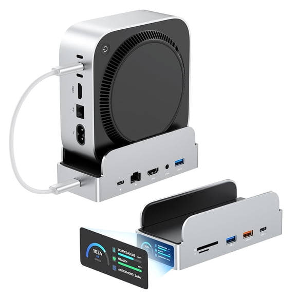 Base y soporte GIISSMO MiniDock Mac mini M4 con SSD de 8 TB