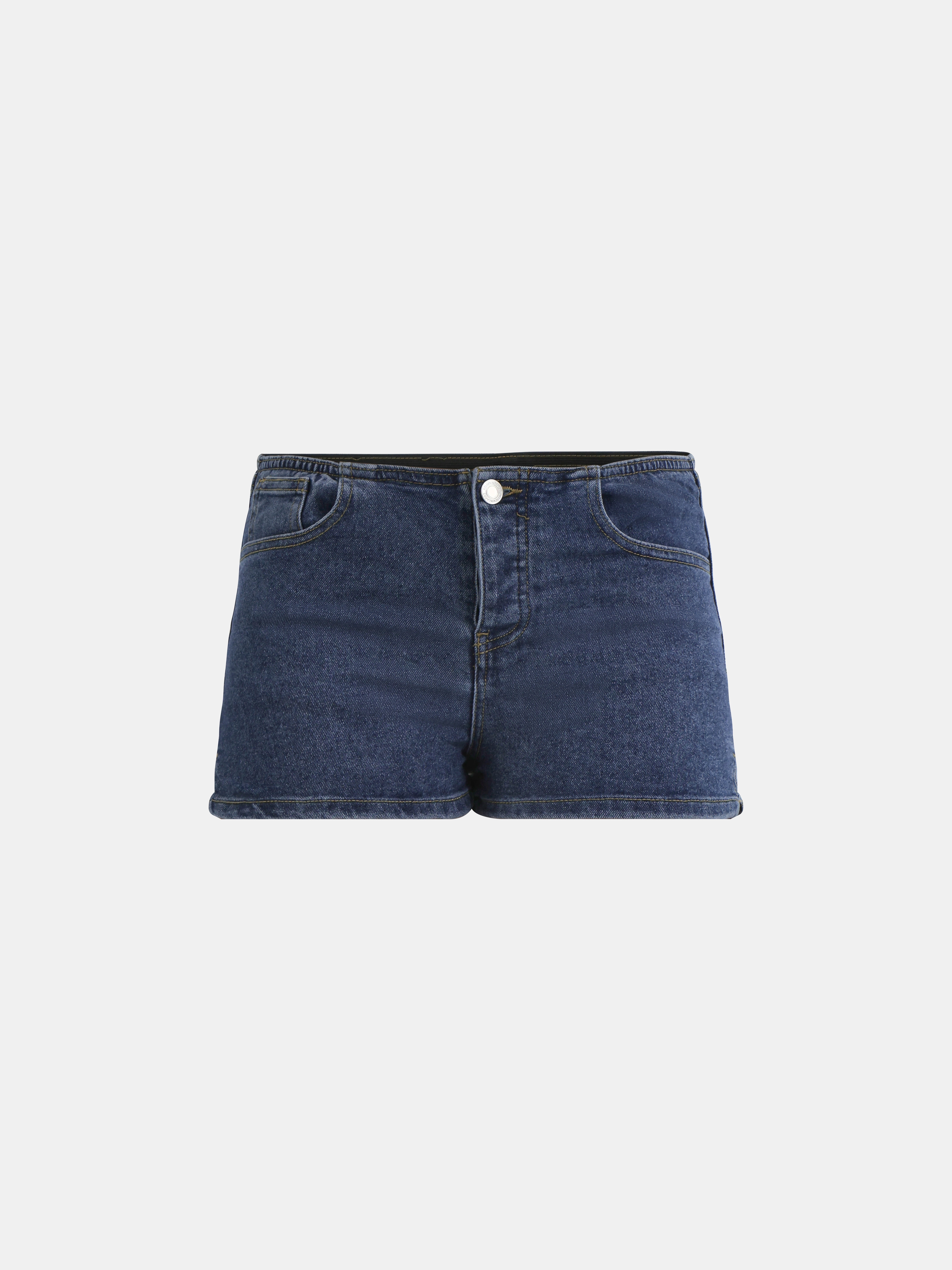 No Boundaries Denim Hot Low-Rise Shorts, 2'' Inseam, Women's