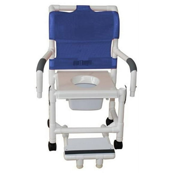 MJM International 118-3TW-DDA-SF-SQ-PAIL Shower Chair 18 in.