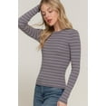 thumbnail image 3 of Long slv crew neck stripe sweater, 3 of 4