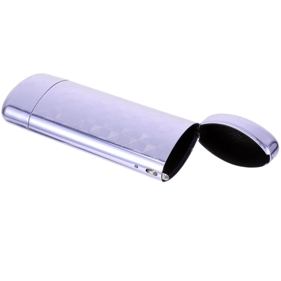 BESTOYARD Violet Aluminum Sunglass Case Hard Shell Organizer for Travel and Eyewear Storage with Soft Lining