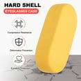 thumbnail image 4 of Estuche duro para gafas Uxcell, 1 paquete de estuche grande de cuero PU, organizador de gafas de sol con grano de lichi, amarillo, 4 of 7
