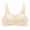 White, variant on ZNQHFRE Wireless Seamless Bra For Women Soft Support Gathered Anti-Drop Comfort Intimate Bra Black L