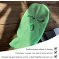 thumbnail image 4 of 2 PCS Car Headrest Cover, Personalized Funny Car Seat Full Face Mask, Ski Mask Wrap Protection for Auto Front Seat Rest Decoration, Universal Interior Car Accessories (Fluorescent Green), 4 of 6