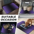 thumbnail image 6 of Universal Car Trunk Mat 29"x39", Purple Black Ombre Waterproof Cargo Liner, Non-Slip Durability Cargo Mat, Gradient Contemporary Abstract Art All Weather Rear Trunk Protector for Car SUV, 6 of 9