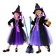 thumbnail image 2 of 2024 Disfraz de bruja para niñas, disfraz de Halloween, carnaval, fiesta, disfraz de bruja infantil, conjunto de ropa, bolsa, sombrero, 2 of 5