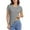 Dark Gray, variant on QQAMB T-Shirts for Women Summer Lightweight Crewneck Solid Color Short Sleeve Tee Tops Ladies Basic T-Shirts Khaki L