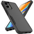 thumbnail image 1 of for Motorola Moto G 5G 2024 Case: Dual Layer Protective Heavy Duty Cell Phone Cover Shockproof Rugged with HD Screen Protector - Military Protection Bumper Tough - Motorola Moto G 5G 2024, Black, 1 of 9