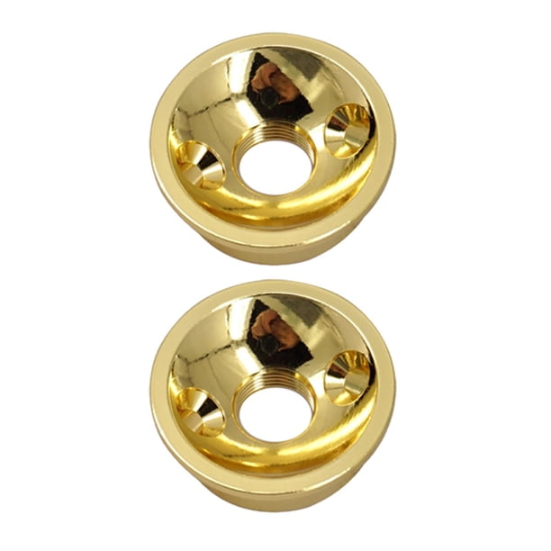 2x de conector de , conector de guitarra eléctrica de 1/4 "para piezas de repuesto de guitarra , Dorado Sunnimix Placa de toma de corriente eléctrica