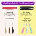 thumbnail image 3 of Radius Big Brush/Flex Brush Toothbrush Caviar Pearl Travel Case, 3 of 7