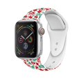 thumbnail image 2 of Amerteer Christmas Replacement Silicone Wrist Sport Band Strap For Apple Watch Series 5 4, 2 of 4