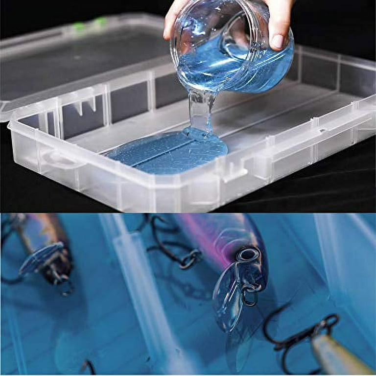 Lure Lock Tackle Box - Large - with Proprietary Gel Technology to Keep Lures in Place
