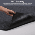 thumbnail image 5 of Qunbio Commercial Carpet Runner, 3' x 10' Commercial Rugs with Rubber Edge, Non-Slip Hallway Runner Rug for Indoor Outdoor High Traffic Areas, Gray, 5 of 13