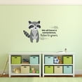 thumbnail image 2 of Listen To Yours Racoon Life Quote Cartoon Quotes Decors Wall Sticker Art Design Decal for Girls Boys Kids Room Bedroom Nursery Kindergarten Home Decor Stickers Wall Art Vinyl Decoration (27x30 inch), 2 of 2