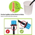 thumbnail image 4 of Drip Irrigation Emitters for Micro Sprinkler Full Circle Flow, 200pcs Blue Push-to-Fit Anti-clogging Devices with Adjustable Flow, 4 of 5