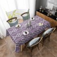 thumbnail image 4 of Purple Boho Rectangle Tablecloth, Vintage Ethnic Tribe Abstract Art Waterproof & StainResistant Tablecloth, Washable Oil-proof Table Cover for Dining/Party/Wedding/Camping/Buffet 52x70 In, 4 of 9