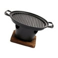 thumbnail image 1 of Barbecue Gril une Personne Réchaud à Alcool Rôtir Viande Outils Japonais Léger Four Triangulaire Outils Rayures, 1 of 9