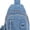 Light Blue, variant on Sunyuer Women Vintage Denim Sling Bag, Lightweight Casual Crossbody Chest Bag, Multi Pocket Denim Fanny Pack Adjustable Strap Daypack for Travel Walking Commute
