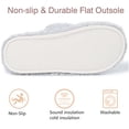 thumbnail image 4 of Northblanc Womens Fuzzy Open-toe Slippers Soft Comfy Memory Foam Indoor House Shoes, 4 of 9