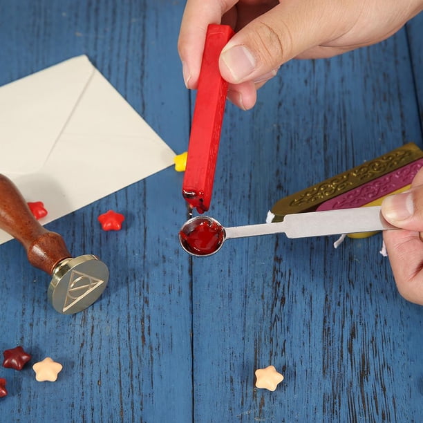 Cuchara Para Sellar Sellos De Cera Cuchara de sellado de sello de cera Vintage, palo de estampado de sello de fusión de acero inoxidable