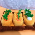 thumbnail image 3 of Juguetes de peluche de zanahoria para niños, juguete de simulación, juego interactivo relajante para perros, verduras Naranja, 3 of 8