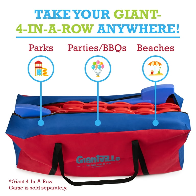 Giantville Giant 4 In a Row Connect Game Carry and Storage Canvas Bag