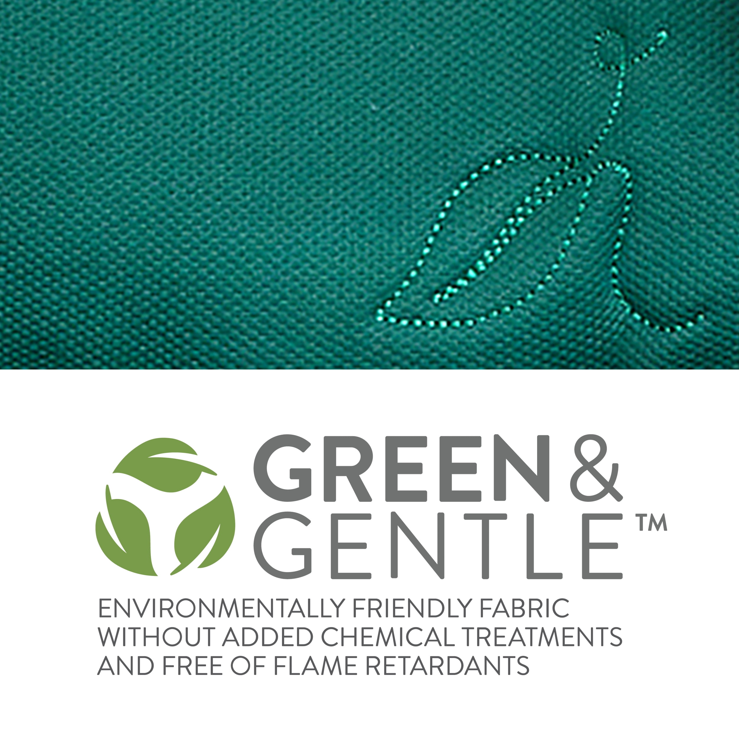 Gold Revolve360 Extend All-in-One Rotational Car Seat with Green & Gentle Fabric (Emerald)