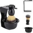 thumbnail image 5 of Juego de afeitado, soporte de afeitado de resina plástica para hombres, maquinilla de afeitar manual, cepillo de acrílico para limpiar barbas faciales Kuyhfg Sin marca, 5 of 5