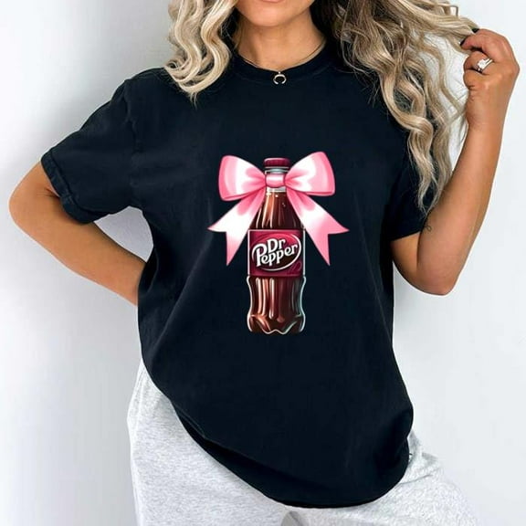 Dr.Pepper Bow Bottle COMFORT COLOR T-SHIRT HOT SALE - NEW!, for men & women, up to size 4XL