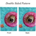 thumbnail image 3 of SKYSONIC Garden Flag Cute Pug Floating in Pool Double-Sided Printed House Sports Flag 12x18 in Polyester Decorative Flags for Courtyard Garden Flowerpot, 3 of 7