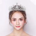 thumbnail image 3 of Couronne de Mariée Rétro en Strass : Couronne de Mariage Décorative pour Dames, 3 of 6
