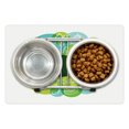 thumbnail image 1 of Vegetable Pet Mat for Food and Water, Organic Healthy Food Fruits Doodle Pattern Vegan Group Paleo Diet Illustration, Non-Slip Rubber Mat for Dogs and Cats, 18" X 12", by Ambesonne, 1 of 2