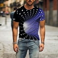 thumbnail image 4 of APEXFWDT Men's Big and Tall Short Sleeve T Shirt Summer 3D Print Graphic Tee Tops Casual Crewneck Workout Shirt 2X-6X, 4 of 6