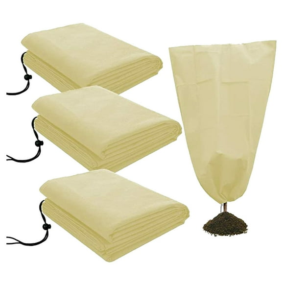 Fundas Mantas Para Hielo Fundas Para Árboles De Tela Fundas Bolsas Con Cordón Blanco Verde