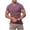 Pink, variant on Ohufall Tshirts for Mens V-neck Short Sleeve Solid Color Slim Fit Pullover Shirts Casual Summer Daily Mens T Shirts