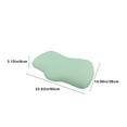 thumbnail image 3 of Pillows for Spine, Foam Ice Feeling Pillow Knitted Pillow Suitable for Home Hotel Etc, Side Sleeper Pillows for Adults(Green, 23.6x14.9in), 3 of 6