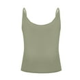 thumbnail image 4 of Off Shoulder Tank Tops for Women Sleeveless Cami Y2K Slim Fit Crop Tanks Solid Color Singlets Roll Trim Tank Sexy Tube Top Ladies Going Out Party Club Outfits, 4 of 6