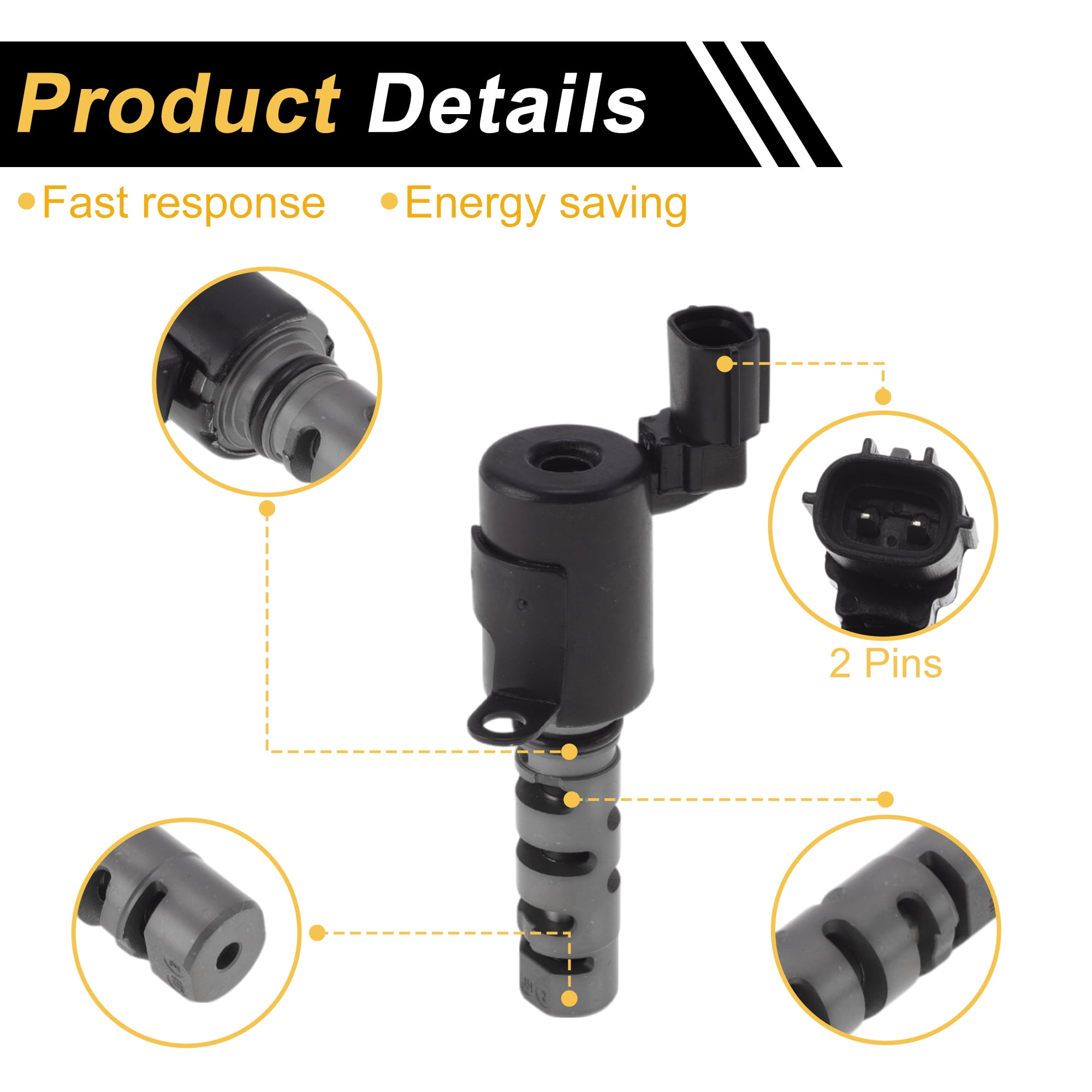 Unique Bargains Engine Variable Valve Timing VVT Solenoid for Hyundai Elantra 2002-2012 2.0L Gas Engine Camshaft Oil Control Valve No.2435523770/2435523763